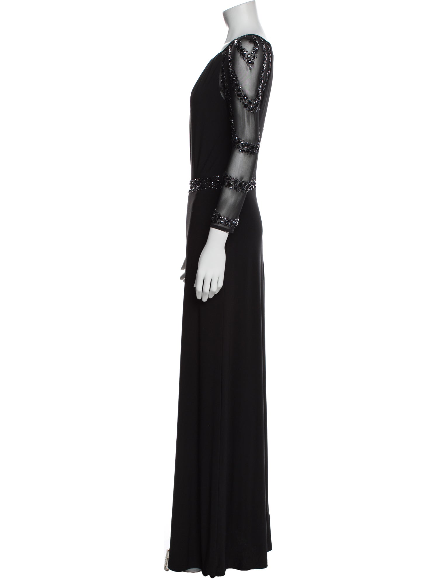 Marina Scoop Neck Long Dress